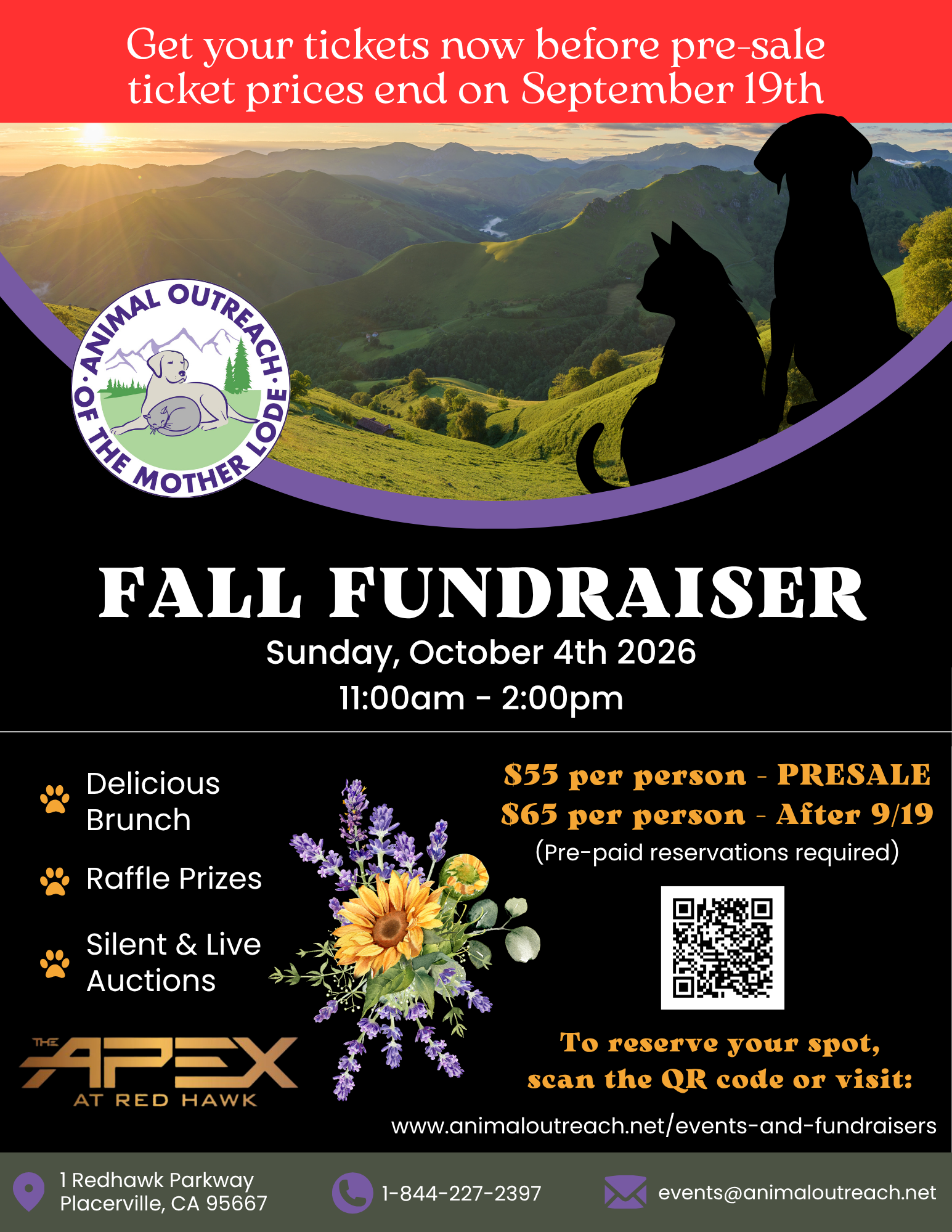 Animal Outreach – 4th Annual Fall Fundraiser